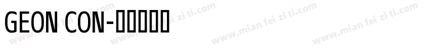 GEON CON字体转换